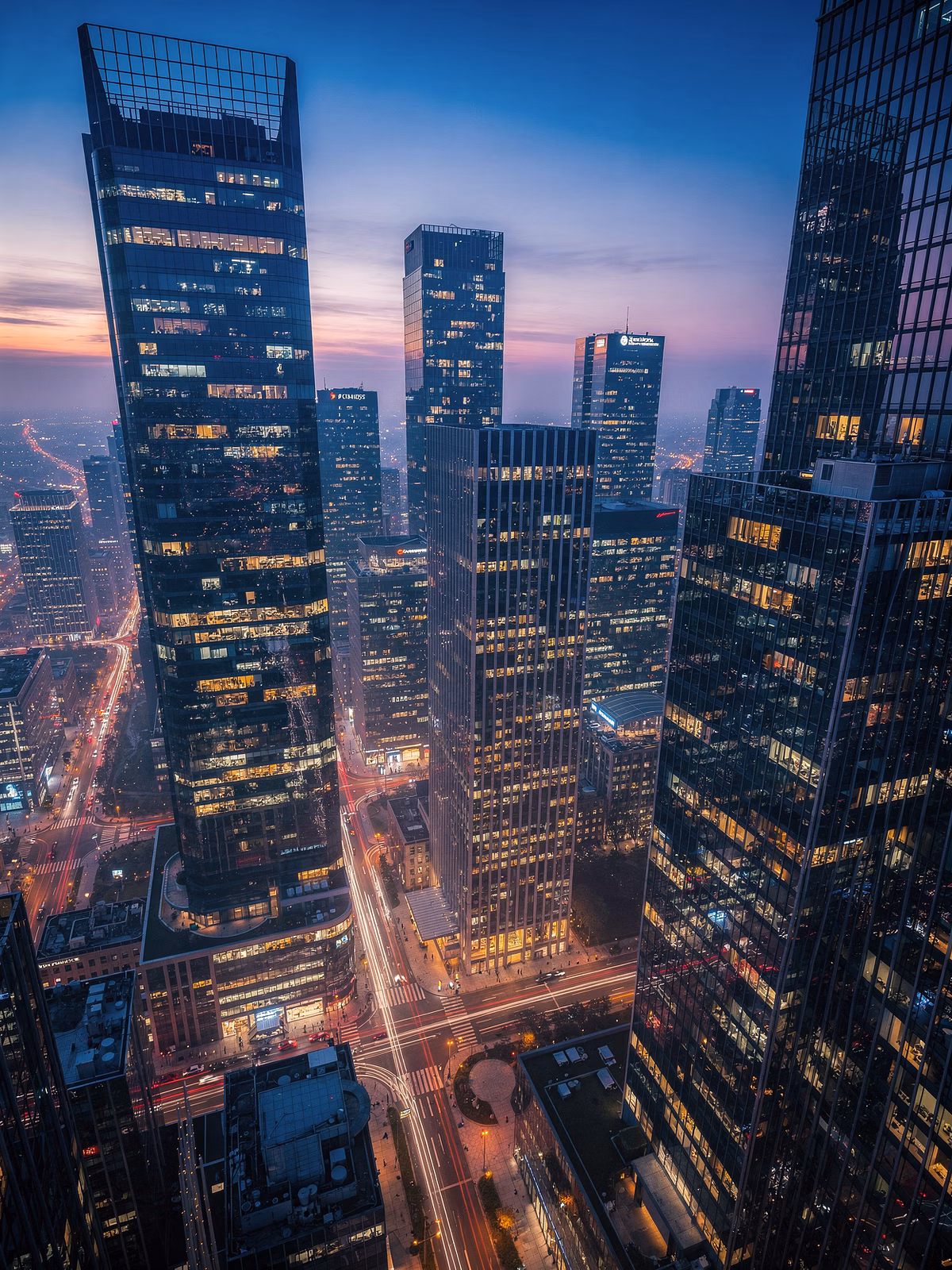 Futuristic Glass Skyscraper